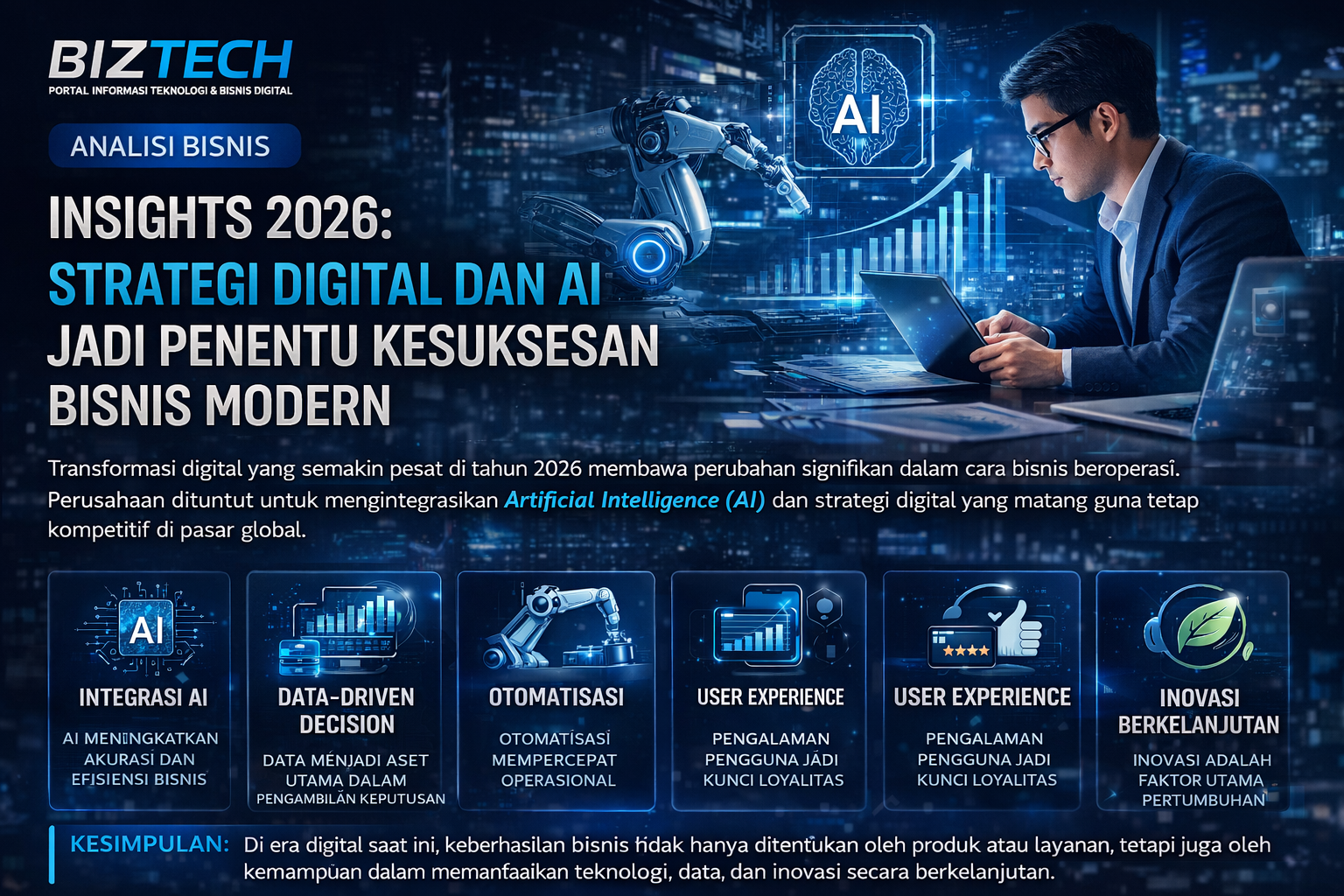 Insights 2026 Strategi Digital dan AI Jadi Penentu Kesuksesan Bisnis Modern